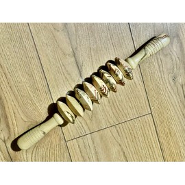 electromax Professional Wooden Sturdy Lymphatic Drainage Straight Roller - 36cm Soft Tissue Therapy - Recommended by Professionals