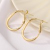 ToHeart 14k Gold Hoop Earrings for Womens Rectangle Hoop Earrings