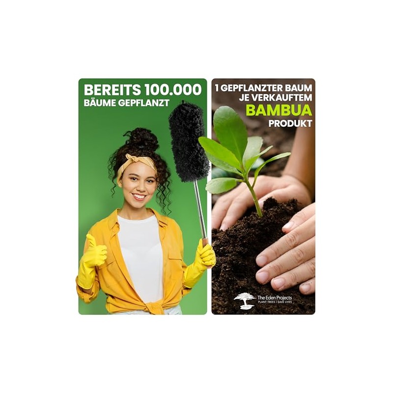 BAMBUA Washable Duster – (1 x Replacement Head) Effective Dust