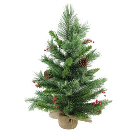 Northlight Mixed Cashmere Berry Pine Artificial Christmas Tree, Green
