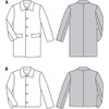 Burda b6932 Coat and Jacket Sewing Pattern 19 x 13