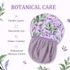Years calm Gorro de ducha reutilizable e impermeable para mujer,