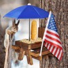 Squirrel Feeder with Umbrella Squirrel Table Feeder with Sturdy Squirrel