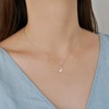 VA VENDOME AOYAMA SV925 GS_N023140CZ Drop Motif Necklace, Silver