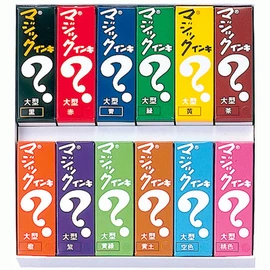 Teranishi Chemical Magic Ink Permanent Pen, Large, 12 Colors ML-12