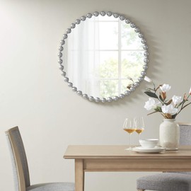 MADISON PARK SIGNATURE Marlowe Decor Mirror, See Below, Silver