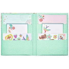 Moses Flowers & Friends Letter Paper Set, Letter Sheets, Envelopes and Colourful Stickers in a Practical Storage Folder, Utensils for Letter Friends