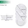 FMOACEN 2PCS 11.5 Inch Clear Pie Containers With Lids and