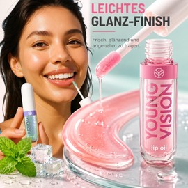 6 Colours Fruit Lip Gloss Set - Hydrating Lip Oil, Moisturising & Long-Lasting Shine, Light Texture, Non-Stick, for DIY Lip Makeup, Day & Night, Vegan Cosmetics for Women