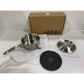 Abbio Sauce Pan With Lid And Charcoal Hot Pad