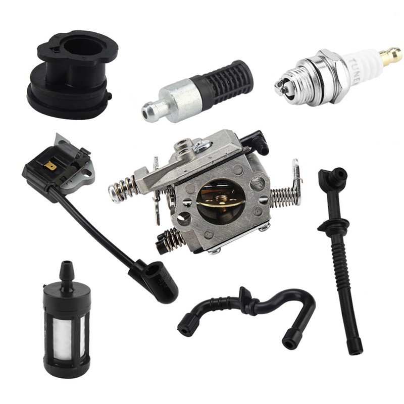 Carburetor Ignition Coil Carb Set for Stihl Walbro 017 018