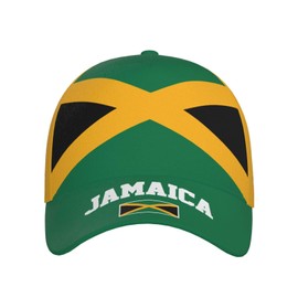 AKMCBSH Jamaica Flag Baseball Cap for Men Women Adjustable Hat Unisex Soccer Fans Novelty Caps Outdoor Patriotic Sun Hat