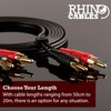 rhinocables 2-Male to 2-Male Gold RCA Audio Cables - Dual