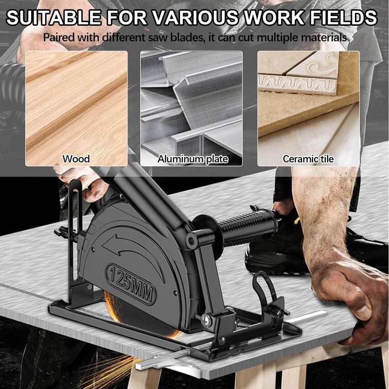 Precise Guide Slide Angle Grinder Bracket Set with Separator Stand