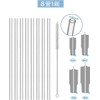 Replacement Straws Clear Plastic PE Safe Non-Toxic Reusable with Cleaning