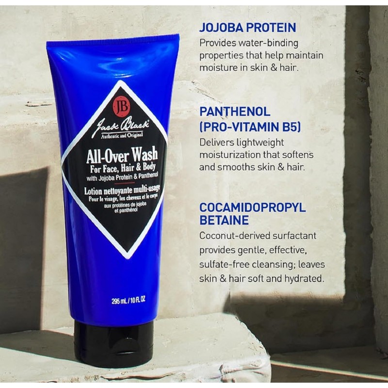 Jack Black All-over Wash For Face, Hair & Body, 3