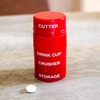 Cortador de Pastillas con Compartimento de Almacenamiento Triturador de Vitaminas,