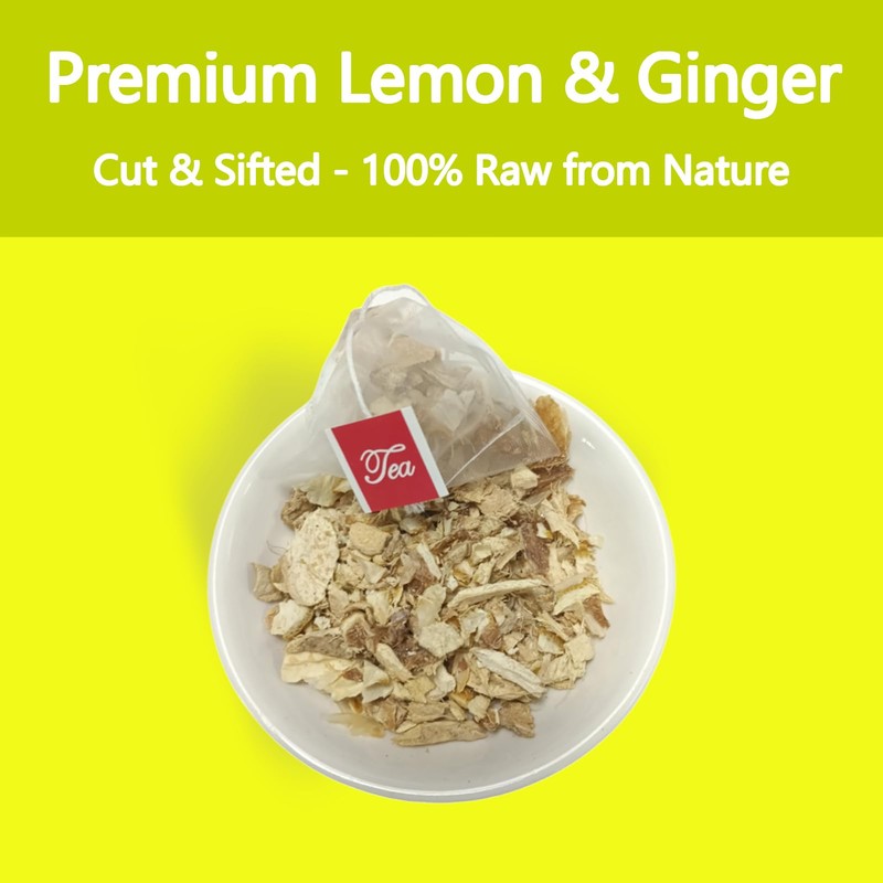 Samcci - Lemon Ginger Tea Bags, 50 Teabags - Great