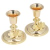 2Pcs Metal Candle Stand Good Stability Multifunctional European Simple Candle