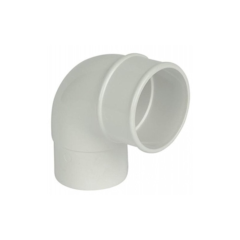 FLOPLAST 68mm Round Gutter Pipe 92.5 Degree Offset Bend -