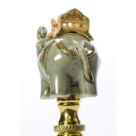 Celadon Porcelain Elephant Finial