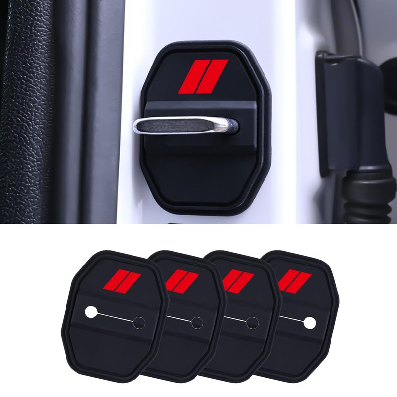 AJLOTMO 4pcs Car Door Lock Cover for Dodge RAM 1500
