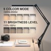 TROPICALTREE LED Desk Lamp for Home Office, Clamp-On with 5