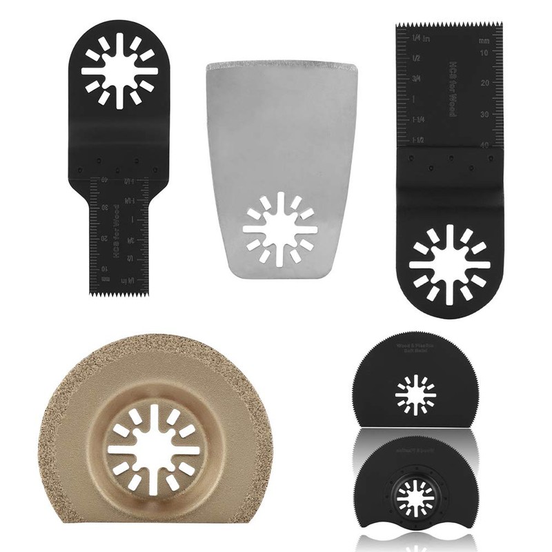 100 Pieces Oscillating Multi-Tool Saw Blades and Accessories Set Oscillating