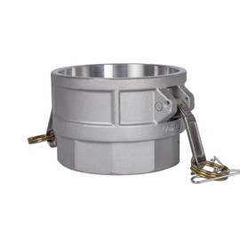 Quafwia 1 pc Aluminum camlock Fittings (4" Type D) Cam & Groove Hose Fittings, cam Lock Fittings Female Coupler x Female NPT Thread cam Lock Fittings camlock Coupling (4'')