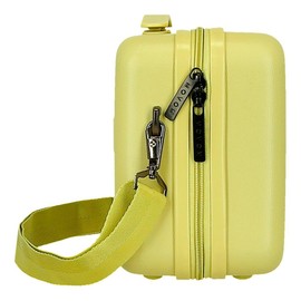 Movom Wood Adaptable Luggage 29 x 21 x 15 cm Rigid ABS 9.14L 0.8 kg by Joumma Bags, yellow, Toiletry bag