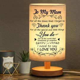 Birthday Gifts for Mom from Daughter Son, Table Lamp Mom Gifts for Mothers Day Christmas, Anniversary Presents for Mom Women Desk Lamp, to My Mom Gifts with Night Light for Home Decoration