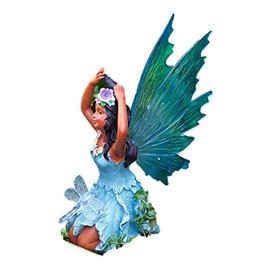 Greenkey Garden and Home Ltd Fairy Figurine (Solar), Blue