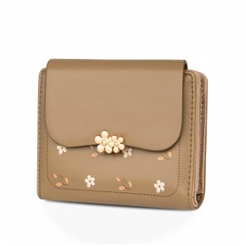Yupneih Wallets for Women, brown, Classic