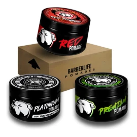 3 Cera Pomade Barberlife Cabello Peinar Fijar Con Frangancia