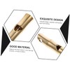 Sosoport 5sets Loud Brass Survival Whistle Pendant Essential Outdoor Accessory