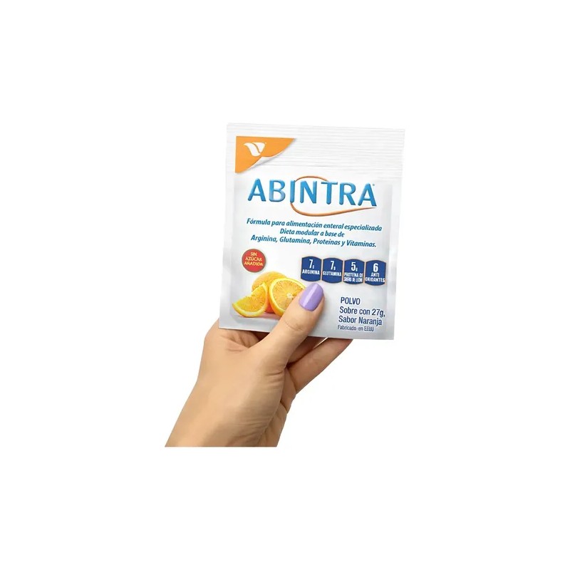 Abintra Alimentación Enteral Caja Con 30 Sobres De 27g Naranja
