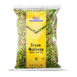 Rani Green Mukhwas (Special Digestive Treat) 3.5oz (100g) ~ Vegan | Indian Candy Mouth Freshener | Kosher