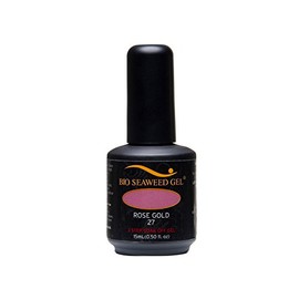 Bio Seaweed Gel 3 Step Gel Polish, Rose Gold Number 27 15 ml