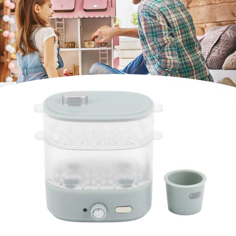 Dollhouse Egg Steamer Model Versatile Exquisite Look Miniature Simulation Electric
