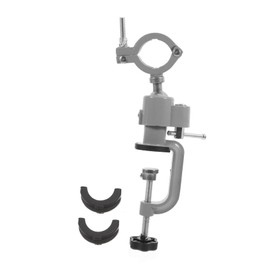 TEHAUX 360Degree Aluminum Alloy Rotary Drill Support Vise Clamp Bench Holder for DIY Jewelry Making and Carpentry Robust Easy to Install Stable Base User Friendly Design