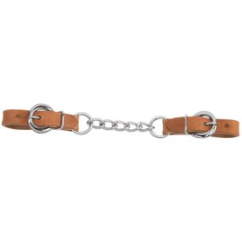 Weaver Leather Harness Leather Heavy-Duty Single Link Chain Curb Strap , Russet, 4 1/2-Inch