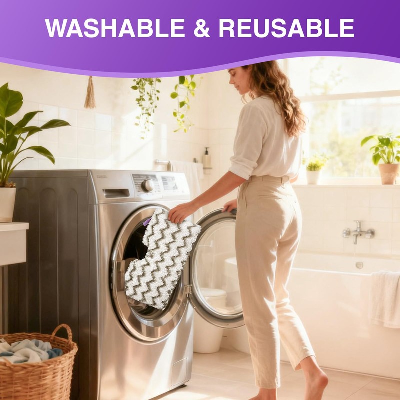 S3501 S3601 Steam Mop Replacement Pads Compatible with Shark Steam