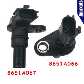 Amrxuts 2pcs Transmission Input/Output Speed Sensor for Mitsubishi Outlander Lancer 2.0L 2.4L 2008-2011 8651A066 8651A067