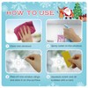 CAKKVDE 10 Sheets Christmas Window Stickers,Reusable Christmas Snowflake Stickers,Removable Static