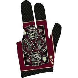 Triangle Dreamz Poker Skull Billiard Glove (Left)