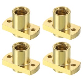 QUARKZMAN 4 pieces Tr8x4 lead screw brass nut, trapezoidal thread spindle diameter 10 mm pitch 2 mm lead 4 mm (2 starts) for A 3 CR-10 CR-10s Z-axis CNC 3D printer parts