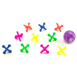 12 Juegos de Matatenas de Plastico con Pelota Rebotona