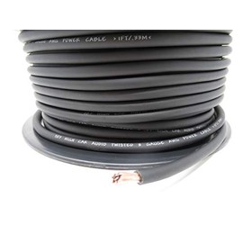 150 ft OFC 8 Gauge Oversized Black Power Ground Wire Sky High Car Audio