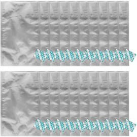 Dry-Packs 20-1 Gallon 10-Inch by 16-Inch Mylar Bags and 300cc Oxy-Sorb Oxygen Absorbers for Long Term Food Storage Preservation (MB10x16-300CC-20PK-ALT1), Silver (20+20S5)