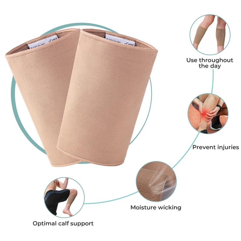 Neotech Care Calf Support Sleeve - Elastic & Breathable Knitted